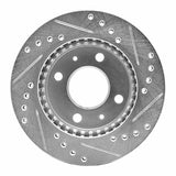 R1 Concepts 1995-2000 Nissan 200SX Front Left Drilled & Slotted Silver Brake Rotor by R1 Concepts 631-67044L