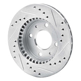 R1 Concepts 1995-2000 Nissan 200SX Front Left Drilled & Slotted Silver Brake Rotor by R1 Concepts 631-67044L