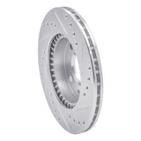R1 Concepts 1995-2000 Nissan Lucino (Mexico) Front Left Drilled & Slotted Silver Brake Rotor by R1 Concepts 631-67045L