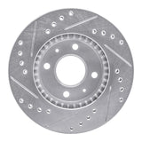 R1 Concepts 1995-2000 Nissan 200SX Front Right Drilled & Slotted Silver Brake Rotor by R1 Concepts 631-67045R