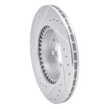 R1 Concepts 1995-2000 Nissan 200SX Front Right Drilled & Slotted Silver Brake Rotor by R1 Concepts 631-67045R