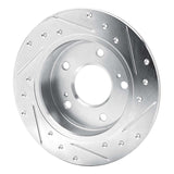 R1 Concepts 1994-1998 Nissan 240SX Rear Left Drilled & Slotted Silver Brake Rotor by R1 Concepts 631-67046L