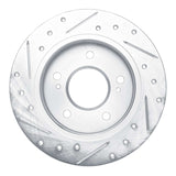 R1 Concepts 1994-1998 Nissan 240SX Rear Right Drilled & Slotted Silver Brake Rotor by R1 Concepts 631-67046R