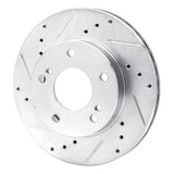 R1 Concepts 1996-1998 Nissan 240SX Front Left Drilled & Slotted Silver Brake Rotor by R1 Concepts 631-67047L