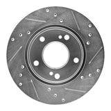 R1 Concepts 1996-1998 Nissan 240SX Front Left Drilled & Slotted Silver Brake Rotor by R1 Concepts 631-67047L