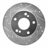 R1 Concepts 1996-1998 Nissan 240SX Front Left Drilled & Slotted Silver Brake Rotor by R1 Concepts 631-67047L