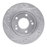 R1 Concepts 1996-1998 Nissan 240SX Front Right Drilled & Slotted Silver Brake Rotor by R1 Concepts 631-67047R