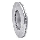 R1 Concepts 1996-1998 Nissan 240SX Front Right Drilled & Slotted Silver Brake Rotor by R1 Concepts 631-67047R