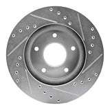R1 Concepts 1999-2001 Infiniti I30 Front Left Drilled & Slotted Silver Brake Rotor by R1 Concepts 631-67048L