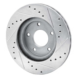 R1 Concepts 1999-2001 Infiniti I30 Front Left Drilled & Slotted Silver Brake Rotor by R1 Concepts 631-67048L