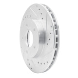R1 Concepts 1999-2001 Infiniti I30 Front Right Drilled & Slotted Silver Brake Rotor by R1 Concepts 631-67048R