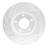 R1 Concepts 1999-2001 Infiniti I30 Front Right Drilled & Slotted Silver Brake Rotor by R1 Concepts 631-67048R