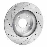 Dynamic Friction 2002-2006 Infiniti I35 Front Right Drilled & Slotted Silver Brake Rotor by Dynamic Friction Company 631-67049R