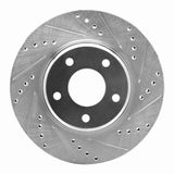 Dynamic Friction 2002-2006 Infiniti I35 Front Right Drilled & Slotted Silver Brake Rotor by Dynamic Friction Company 631-67049R