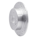Dynamic Friction 2002-2025 Nissan Maxima Rear Right Drilled & Slotted Silver Brake Rotor by Dynamic Friction Company 631-67050R