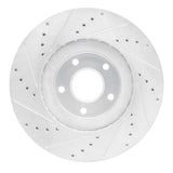 Dynamic Friction 2003-2005 Nissan Murano Front Right Drilled & Slotted Silver Brake Rotor by Dynamic Friction Company 631-67051R