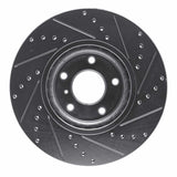 Dynamic Friction 2003-2023 Infiniti FX45 Front Left Drilled & Slotted Silver Brake Rotor by Dynamic Friction Company 631-67052L