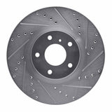Dynamic Friction 2003-2023 Infiniti Q70 Hybrid Front Right Drilled & Slotted Silver Brake Rotor by Dynamic Friction Company 631-67052R