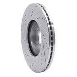Dynamic Friction 2003-2023 Infiniti Q70 Hybrid Front Right Drilled & Slotted Silver Brake Rotor by Dynamic Friction Company 631-67052R