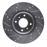 Dynamic Friction 2004-2006 Nissan Sentra Front Right Drilled & Slotted Silver Brake Rotor by Dynamic Friction Company 631-67054R