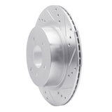 Dynamic Friction 2005-2025 Infiniti M45 Rear Right Drilled & Slotted Silver Brake Rotor by Dynamic Friction Company 631-67055R