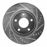 Dynamic Friction 2007-2013 Nissan Altima Front Right Drilled & Slotted Silver Brake Rotor by Dynamic Friction Company 631-67057R