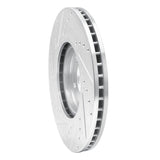Dynamic Friction 2007-2017 Nissan Juke Front Right Drilled & Slotted Silver Brake Rotor by Dynamic Friction Company 631-67059R