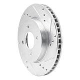 Dynamic Friction 2011-2025 Nissan V-Drive (Mexico) Front Right Drilled & Slotted Silver Brake Rotor by Dynamic Friction Company 631-67065R