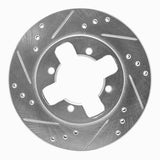 R1 Concepts 1984-1986 Nissan 300ZX Front Left Drilled & Slotted Silver Brake Rotor by R1 Concepts 631-67074L