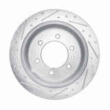 R1 Concepts 1980-1982 Nissan 720 DATSun Front Right Drilled & Slotted Silver Brake Rotor by R1 Concepts 631-67076R