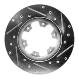 R1 Concepts 1983-1985 Nissan 720 DATSun Front Left Drilled & Slotted Silver Brake Rotor by R1 Concepts 631-67078L