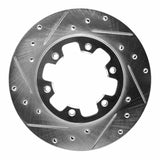 R1 Concepts 1983-1985 Nissan 720 DATSun Front Left Drilled & Slotted Silver Brake Rotor by R1 Concepts 631-67078L