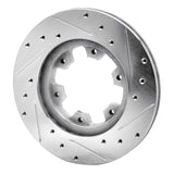 R1 Concepts 1983-1985 Nissan 720 DATSun Front Left Drilled & Slotted Silver Brake Rotor by R1 Concepts 631-67078L