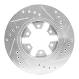R1 Concepts 1985-2012 Nissan Urvan (Mexico) Front Left Drilled & Slotted Silver Brake Rotor by R1 Concepts 631-67079L