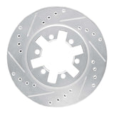 R1 Concepts 1985-2012 Nissan Urvan (Mexico) Front Left Drilled & Slotted Silver Brake Rotor by R1 Concepts 631-67079L
