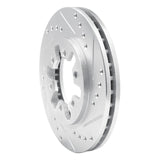 R1 Concepts 1985-2012 Nissan NP300 (Mexico) Front Right Drilled & Slotted Silver Brake Rotor by R1 Concepts 631-67079R