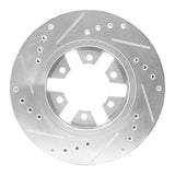 R1 Concepts 1985-2012 Nissan NP300 (Mexico) Front Right Drilled & Slotted Silver Brake Rotor by R1 Concepts 631-67079R