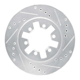 R1 Concepts 1985-2012 Nissan NP300 (Mexico) Front Right Drilled & Slotted Silver Brake Rotor by R1 Concepts 631-67079R