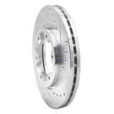 R1 Concepts 1985-2002 Nissan Pathfinder Front Right Drilled & Slotted Silver Brake Rotor by R1 Concepts 631-67080R