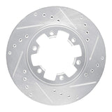 R1 Concepts 1985-2002 Nissan Pathfinder Front Right Drilled & Slotted Silver Brake Rotor by R1 Concepts 631-67080R