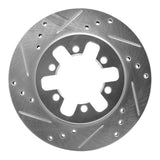 R1 Concepts 1985-1997 Nissan Pickup Hardbody Front Left Drilled & Slotted Silver Brake Rotor by R1 Concepts 631-67081L