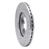 R1 Concepts 1985-1997 Nissan Pickup Hardbody Front Right Drilled & Slotted Silver Brake Rotor by R1 Concepts 631-67081R