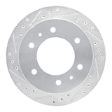 R1 Concepts 1988-1995 Nissan Pathfinder Rear Left Drilled & Slotted Silver Brake Rotor by R1 Concepts 631-67083L