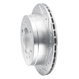 R1 Concepts 1988-1995 Nissan Pathfinder Rear Right Drilled & Slotted Silver Brake Rotor by R1 Concepts 631-67083R
