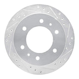 R1 Concepts 1988-1995 Nissan Pathfinder Rear Right Drilled & Slotted Silver Brake Rotor by R1 Concepts 631-67083R