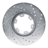 R1 Concepts 1996-2004 Infiniti QX4 Front Left Drilled & Slotted Silver Brake Rotor by R1 Concepts 631-67084L