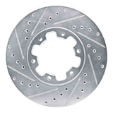 R1 Concepts 1996-2004 Infiniti QX4 Front Left Drilled & Slotted Silver Brake Rotor by R1 Concepts 631-67084L
