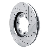 R1 Concepts 1996-2004 Infiniti QX4 Front Left Drilled & Slotted Silver Brake Rotor by R1 Concepts 631-67084L