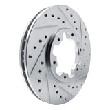 R1 Concepts 1996-2004 Infiniti QX4 Front Right Drilled & Slotted Silver Brake Rotor by R1 Concepts 631-67084R