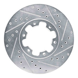 R1 Concepts 1996-2004 Infiniti QX4 Front Right Drilled & Slotted Silver Brake Rotor by R1 Concepts 631-67084R